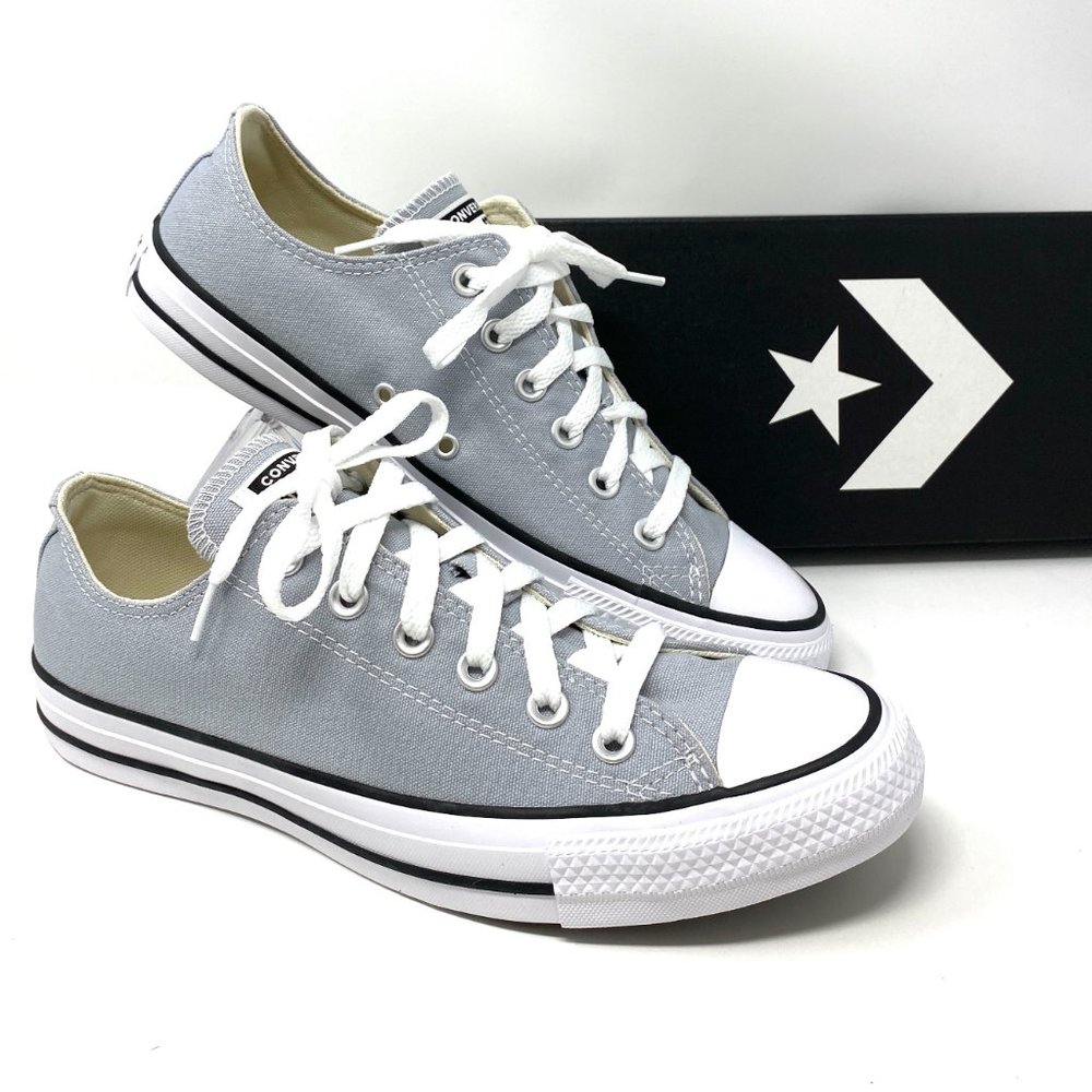 BLACK FRIDAY 🔥 Converse CTAS OX Canvas Wolf Gray Low Sneaker Women's 166710F - Picture 8 of 10